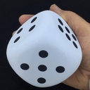 Large 8 cm dice made of soft material