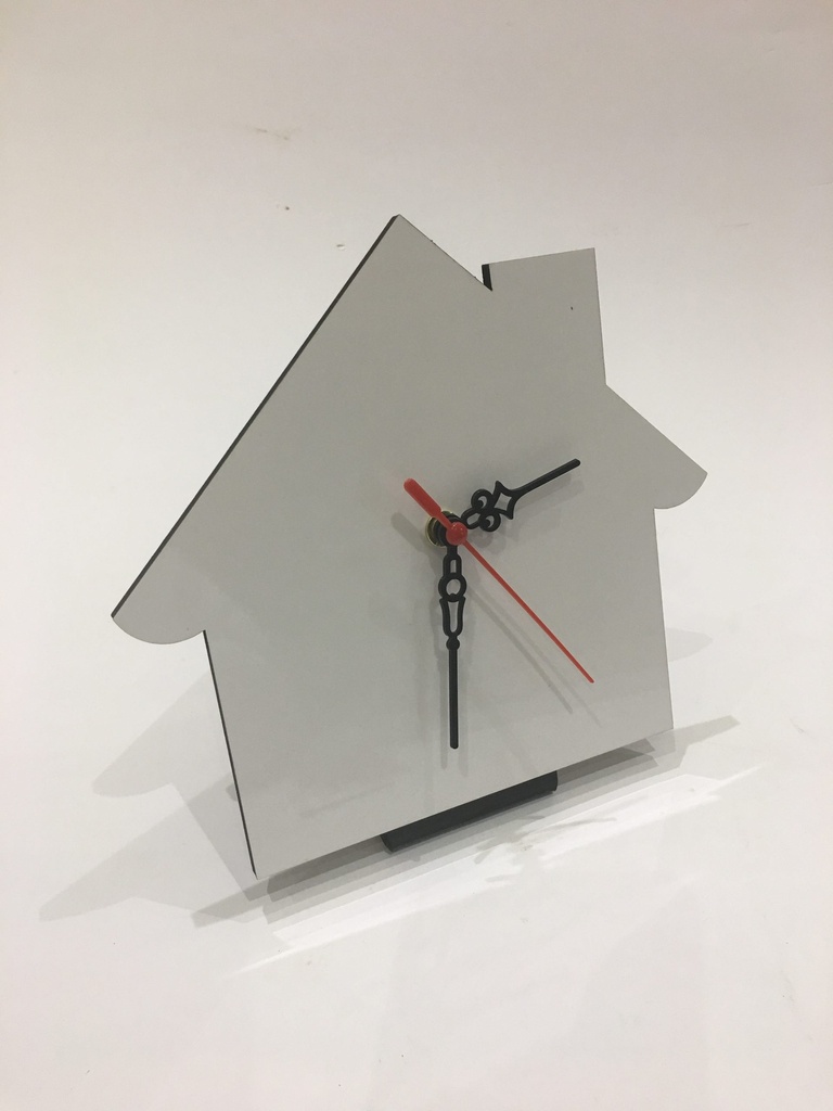 Printable wood house with clock