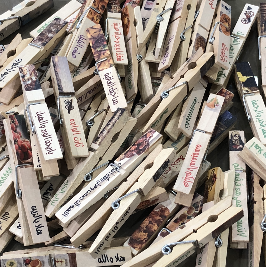 Printing on clothespins