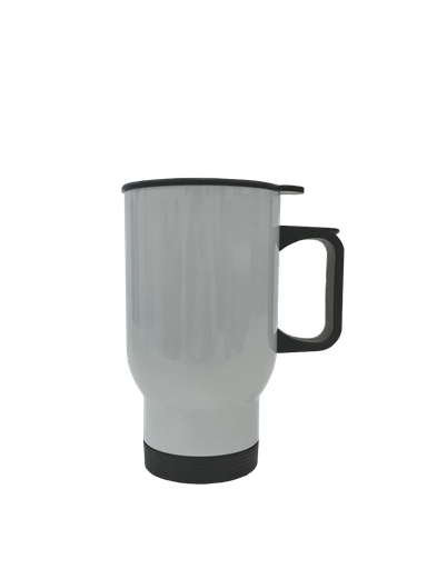 كوب رحلات حافط للحرارة ابيض مع غطاء  14oz Travel Mug white