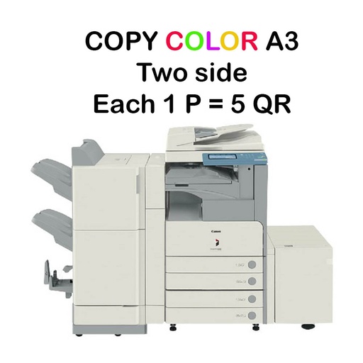 Copy A3 color, two sides, one page