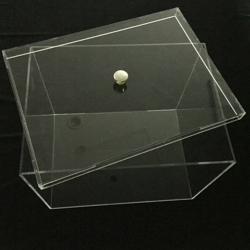 Transparent acrylic box 38*28*30 with lid